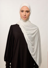 Rabia Z - Jarsey Beyaz Şal